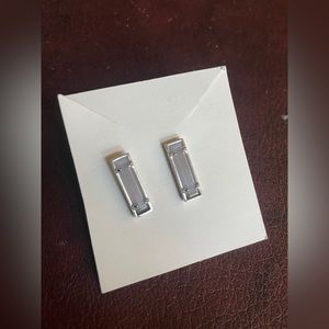 Purple rectangle Kendra Scott earrings